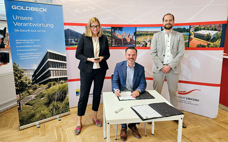 Sporthalle Stadt Zwickauu GOLDBECK Vertrag 800