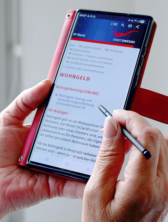 Smartphone mit Stift