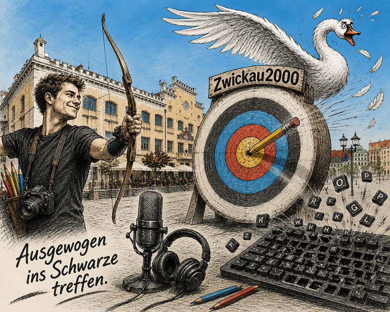 Mit spitzem Bleistift ins Schwarze getroffen