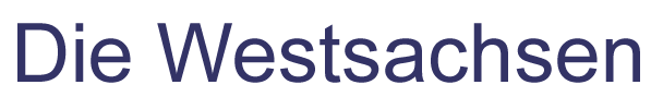 Logo-Schrift Die Westsachsen