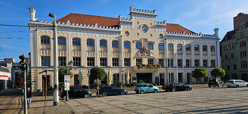 Blick auf das Rathaus Zwickau