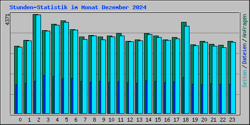 Stunden-Statistik im Monat Dezember 2024