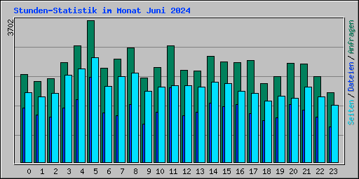 Stunden-Statistik im Monat Juni 2024