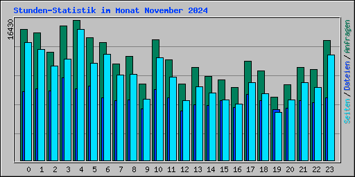 Stunden-Statistik im Monat November 2024