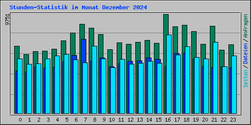 Stunden-Statistik im Monat Dezember 2024